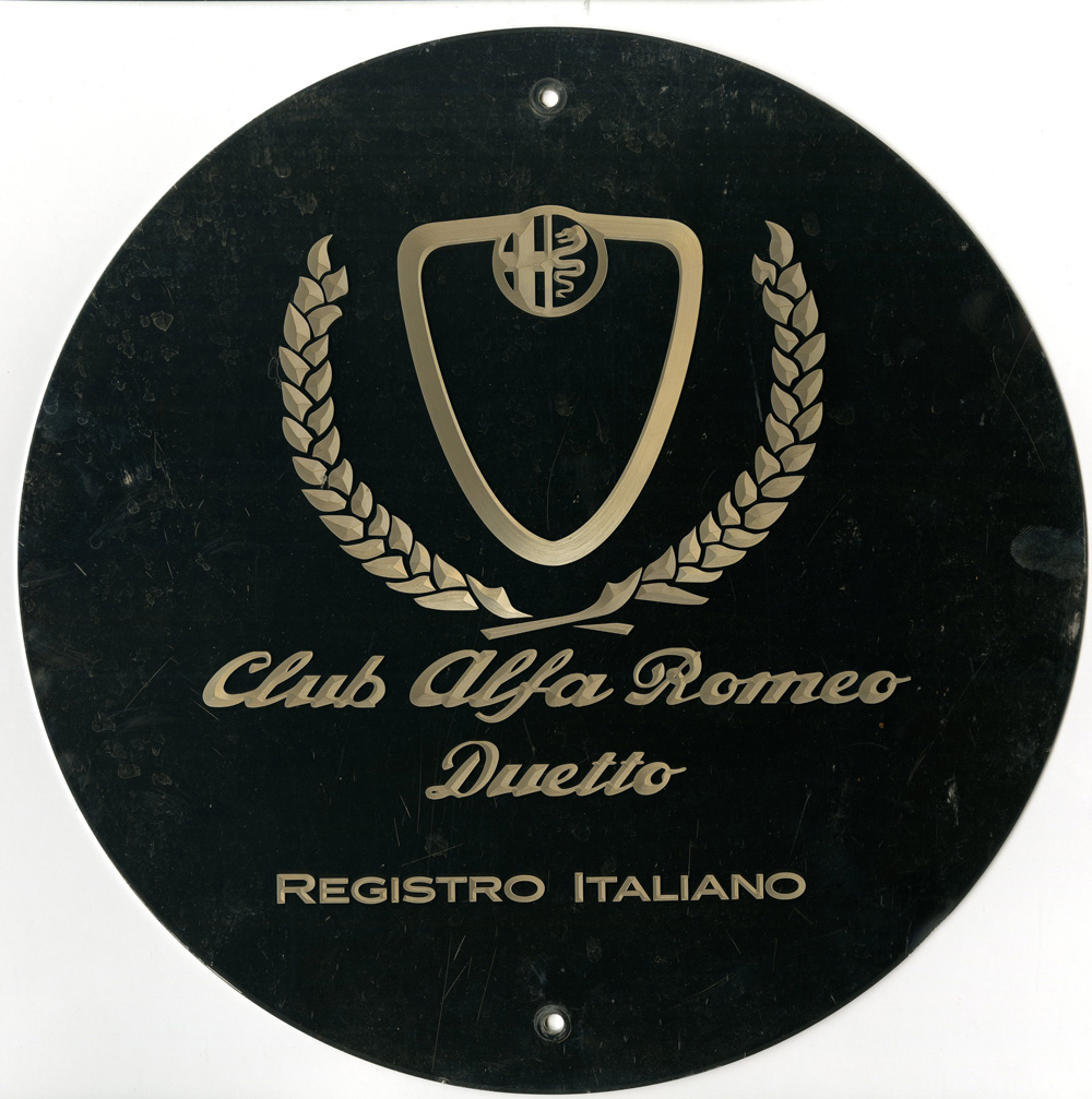 Plaque rallye - Club Alfa Romeo de France